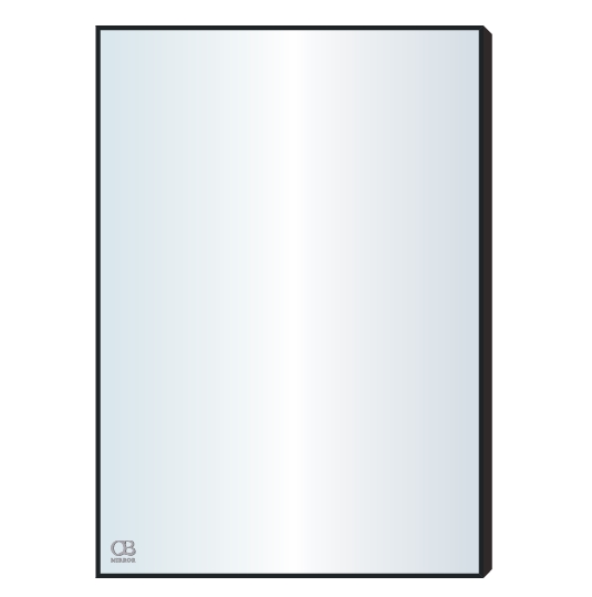 Gương phòng tắm khung kim loại mạ đen QB Q702