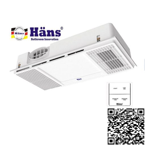 Quạt thổi nóng âm trần đa năng HANS HA2