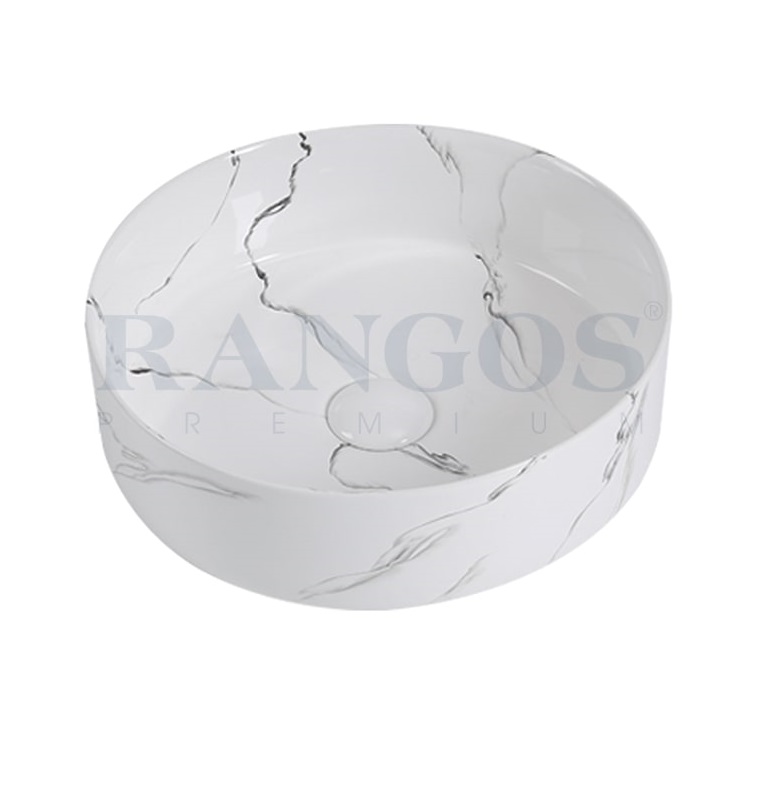Chậu rửa lavabo đặt bàn đá Rangos RG-DE8004