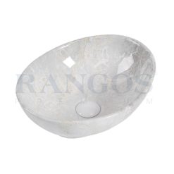 Chậu rửa lavabo đặt bàn đá Rangos RG-DE8006