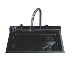 Chậu rửa bát 1 hố phím đàn màu đen Royal Join RA-32A7545