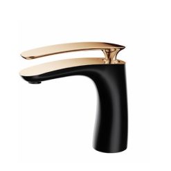 Vòi chậu lavabo nóng lạnh màu vàng đen Samwon GMFL-771