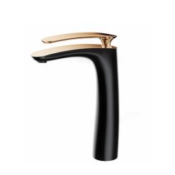 Vòi chậu lavabo nóng lạnh màu vàng đen Samwon GMFL-772