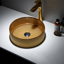 Chậu rửa lavabo đặt bàn pha lê HANJIN HJ-30CR