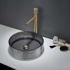 Chậu rửa lavabo đặt bàn pha lê HANJIN HJ-40CR