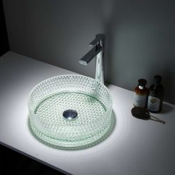 Chậu rửa lavabo đặt bàn pha lê HANJIN HJ-50CR