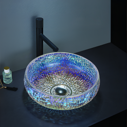 Chậu rửa lavabo đặt bàn pha lê HANJIN HJ-60CR