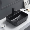 Chậu rửa lavabo đặt bàn màu đen HANJIN HJ-718