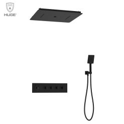 Sen tắm nhiệt độ âm trần màu đen Huge H-ST666B