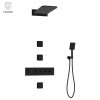 Sen tắm nhiệt độ âm tường màu đen Huge H-ST366B