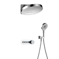 Sen tắm nhiệt độ âm tường mạ Crom Miken HI52980