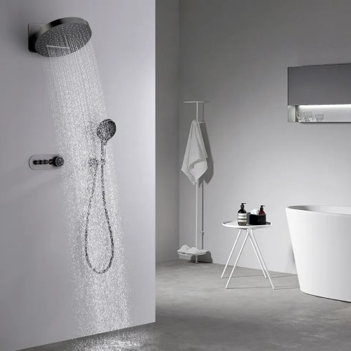 Sen tắm nhiệt độ âm tường màu ghi Miken HI52980GR