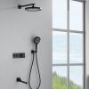 Sen tắm nhiệt độ âm tường màu đen Miken MJS32B
