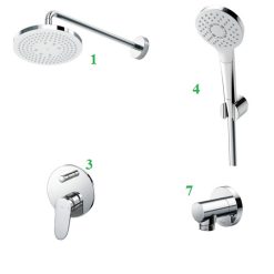 Sen tắm âm tường Toto TBW01004A-TBS04304B-TBW01010A-TBW01014B