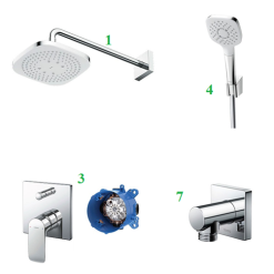 Sen tắm âm tường Toto TBW02004A-TBV02103B-TBG04304B-TBW02006A-TBW02012B-TBG02001B-TBW02013B