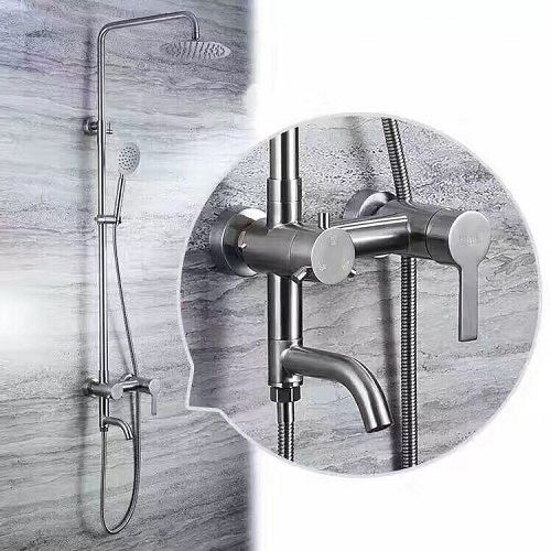 Cây sen tắm nóng lạnh inox 304 mờ SUS304-9526