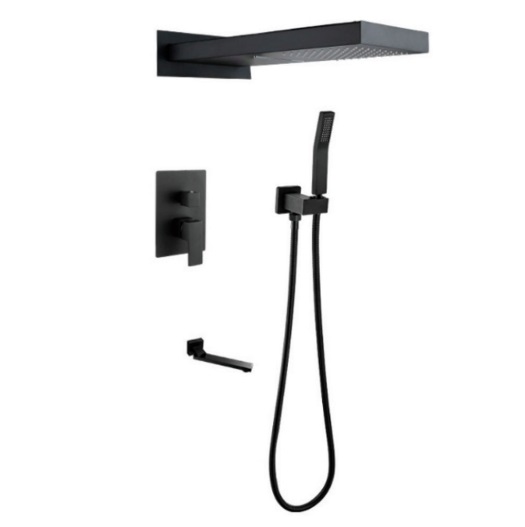 Sen tắm âm tường màu đen Clara CF-89356