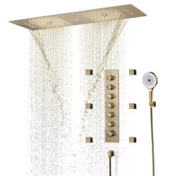 Sen tắm nhiệt độ âm tường màu vàng Miken HI1530504