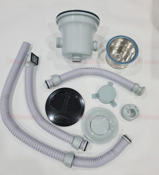 Xi phông chậu rửa bát Sobisung Hàn Quốc 1 hố 2 tràn