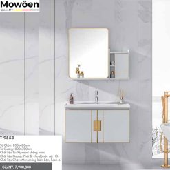 Bộ tủ chậu cao cấp Mowoen T-9553