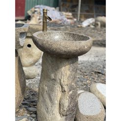 Chậu rửa mặt lavabo đá cuội Tây Bắc LC03