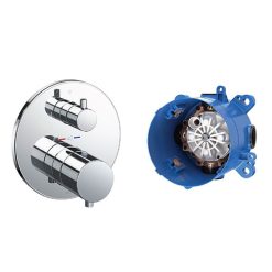 Van điều chỉnh nhiệt độ kèm phụ kiện âm tường Toto TBV01408B/TBN01001B
