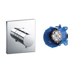 Van điều chỉnh nhiệt độ kèm phụ kiện âm tường Toto TBV02401B/TBN01001B