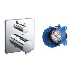 Van điều chỉnh nhiệt độ kèm phụ kiện âm tường Toto TBV02404B/TBN01001B