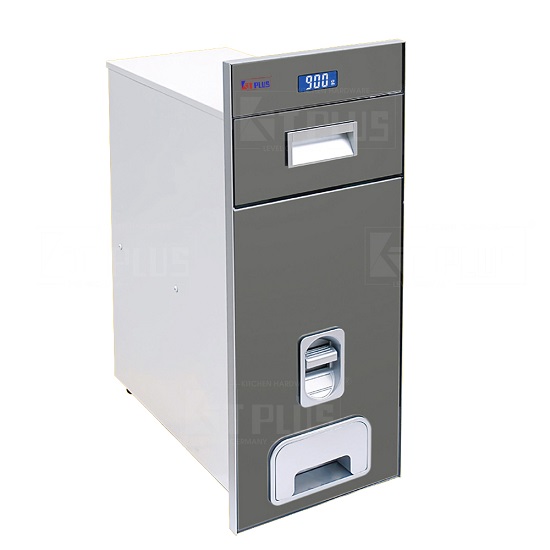 Thùng gạo âm tủ mặt gương điện tử Kit Plus D.32E