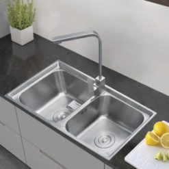 Chậu rửa bát 2 hố cân Toàn Mỹ TMS82D.1.3