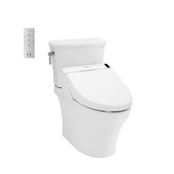 Bồn cầu 2 khối kèm nắp rửa điện tử TOTO CS986GW6