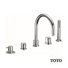 Vòi xả bồn nóng lạnh kèm sen tắm TOTO TX448SESBR