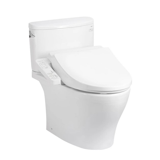 Bồn cầu hai khối kèm nắp rửa điện tử TOTO CS767RW18