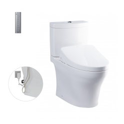 Bồn cầu 1 khối kèm nắp rửa điện tử TOTO CS769DRW11