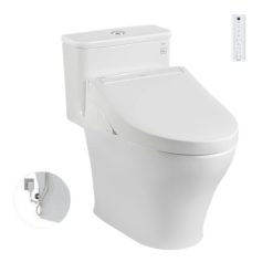 Bồn cầu 1 khối nắp điện tử Washlet C5 TCF24410AAA TOTO MS857DW14