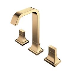 Vòi chậu lavabo nóng lạnh 3 lỗ màu vàng TOTO TLG08201B#PFG