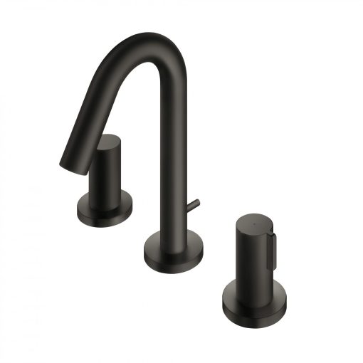 Vòi xả bồn tắm, chậu rửa mặt 3 lỗ màu đen Toto TLG11201B#MBL