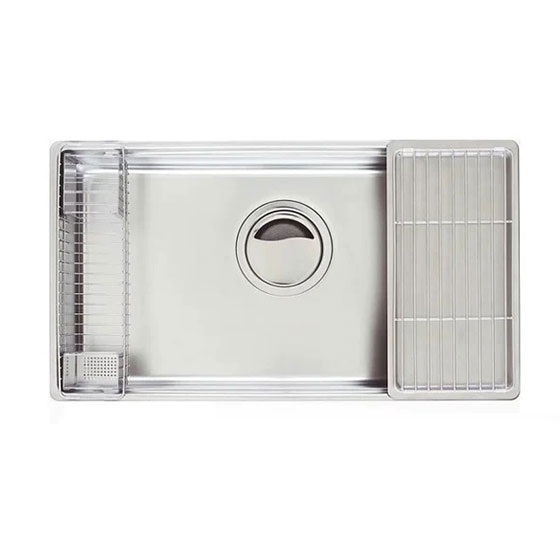 Chậu rửa bát 1 hố lớn nội địa Nhật Bản Toyoura N760ZWDL-EB