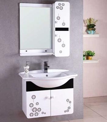 Bộ tủ chậu nhựa PVC Bross 398