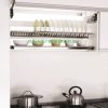 Kệ bát đĩa 2 tầng inox dẹt Grob U-160