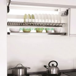 Kệ bát đĩa 2 tầng inox dẹt Grob U-160