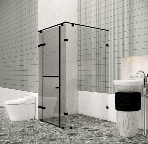 Vách kính nhà tắm Flight FLN-G4 Black