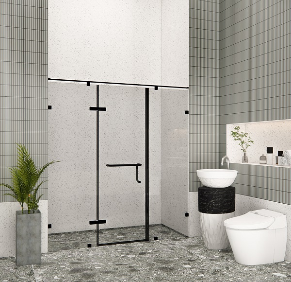 Vách kính nhà tắm Flight FLN-P3 Black