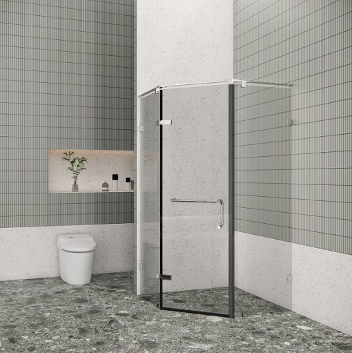 Vách kính nhà tắm Flight FLN-V3 White