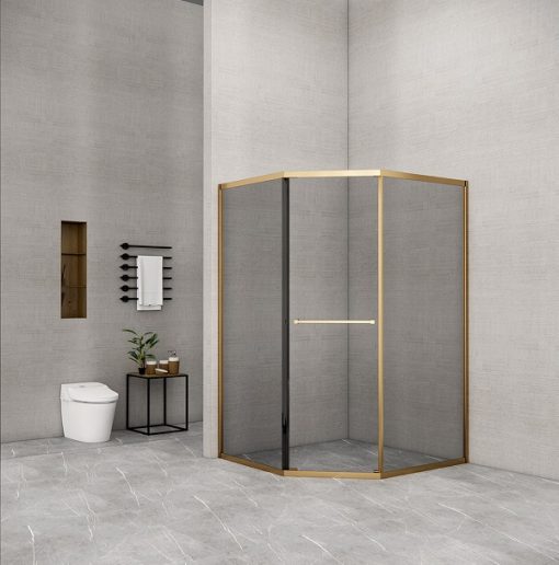 Vách kính nhà tắm Flight FLS-V3 Gold