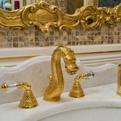 Vòi chậu lavabo mạ vàng Miken MKV-9629G