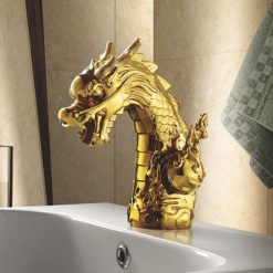 Vòi chậu lavabo mạ vàng Miken MKV-8621G