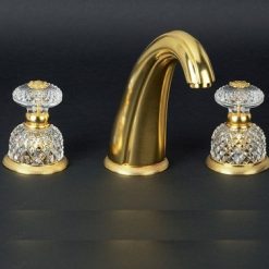 Vòi chậu lavabo mạ vàng Daelim 03