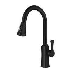 Vòi chậu rửa bát nóng lạnh rút dây màu đen HCG - Kokku H3398E