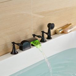 Vòi bồn tắm mạ đen MK-SBT-01914